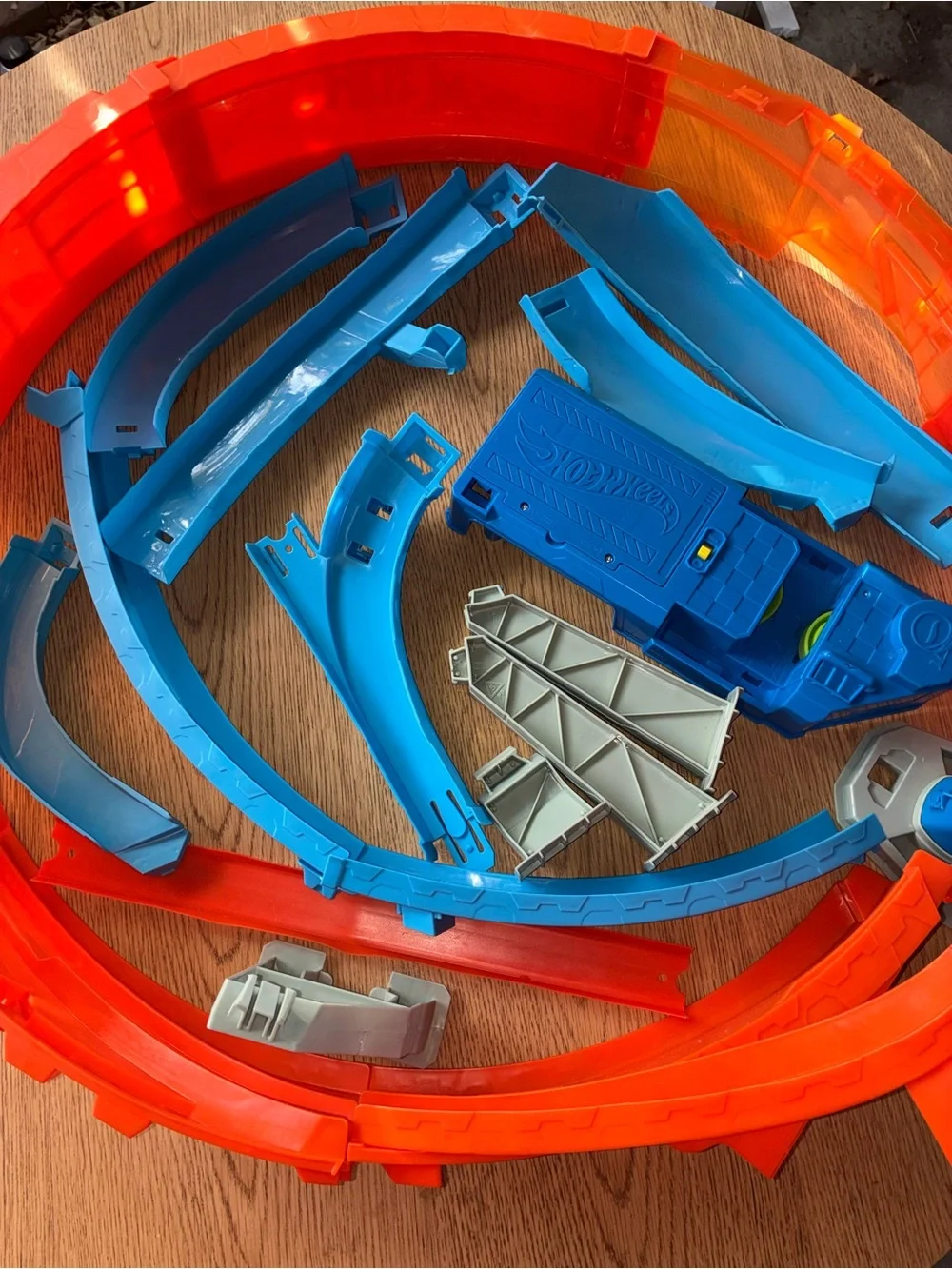 Hot Wheels Massive Loop Mayhem Track Setup Motorized Booster Not A Complete Set
